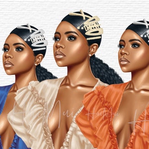 Black Girl Clipart Cute Fashion Girl Clipart Sublimation Design Black Girl Magic Digital Download Planner Supplies Print on Demand Graphics