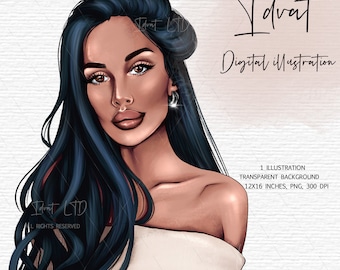 Planner girl clipart Girl boss clipart Fashion illustration Fashion clipart Clipart Fashion girl clipart African American clipart