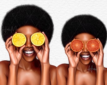 Black girl magic clipart Planner Illustration Short Hair Woman Beauty Clipart Makeup Clipart Afro Girl Fashion Clipart Planner Babe PNG file