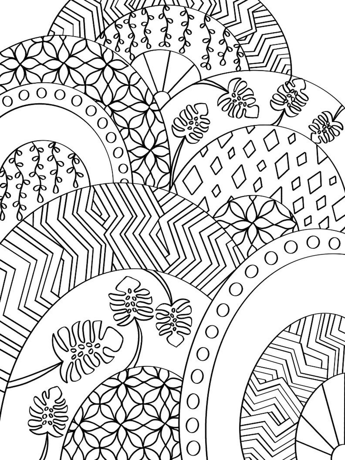 Coloring Pages Boho Edition 1 | Etsy