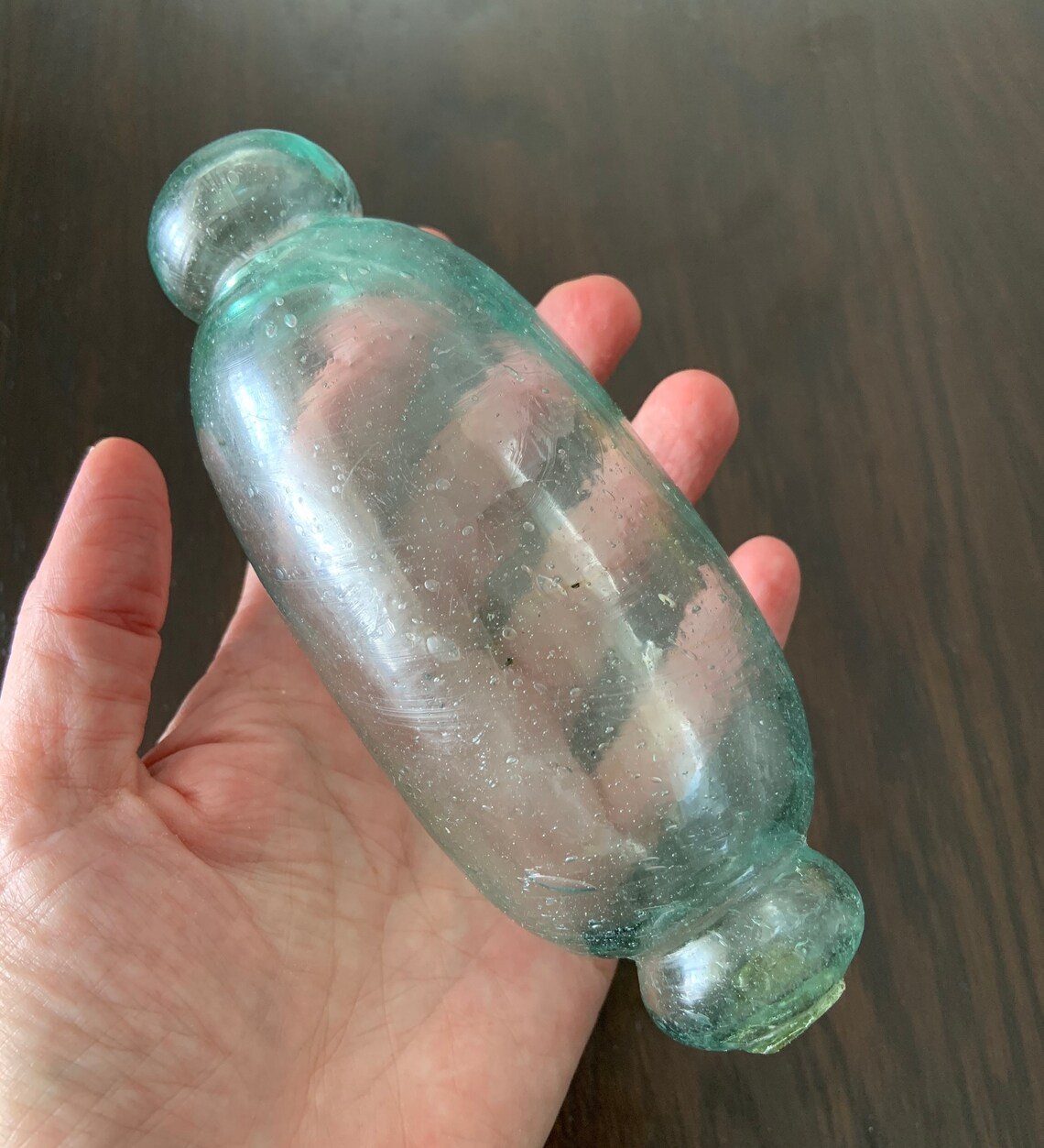 Vintage Handblown Glass Rolling Pin Etsy