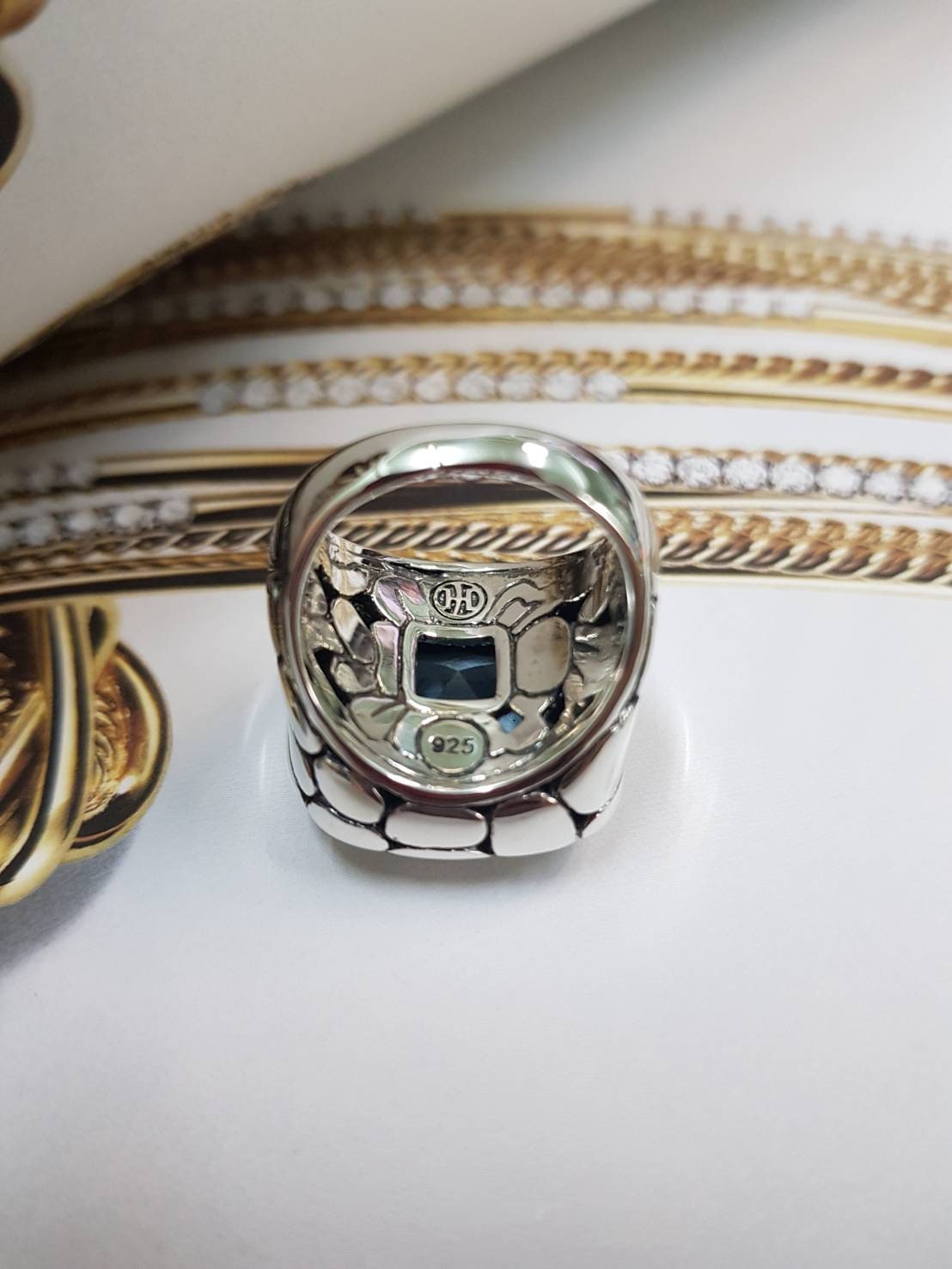 Refurbished John Hardy Silver Rings Kali Collection With