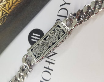 Used John Hardy silver Link Braided Bracelet Classic Collection - Length 8 inches