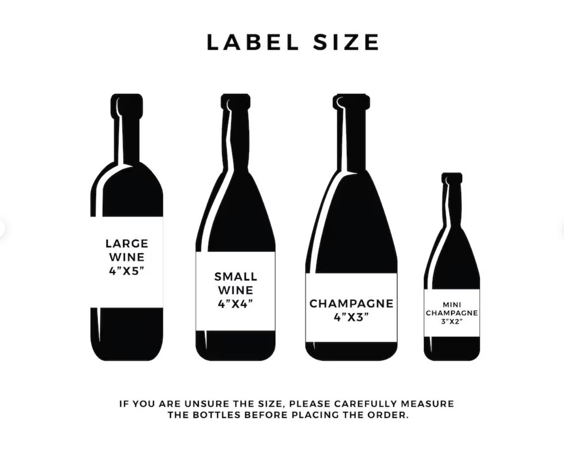 Custom Wine Bottle Labels for Bachelorette Party or Bridal Etsy