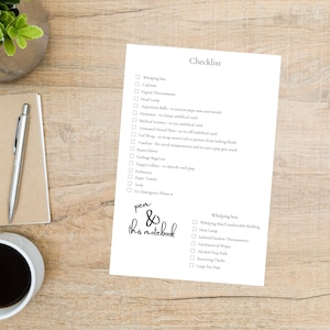 Checkliste für Hundezüchter | Digitaler Download | Checkliste zum Ausdrucken | Einstreu Checkliste | Organisation