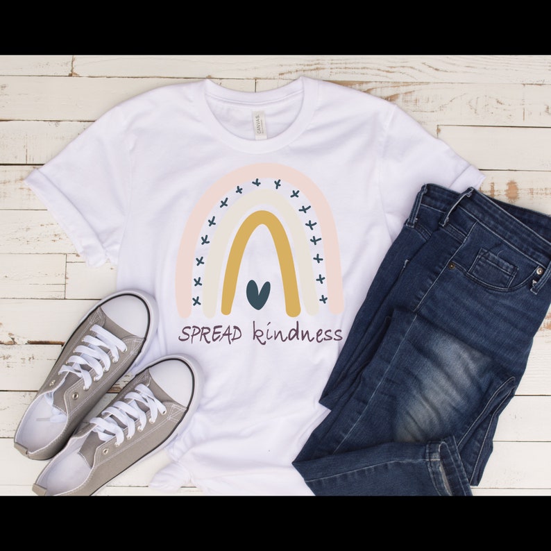 Rainbow Spread Kindness TShirt Etsy