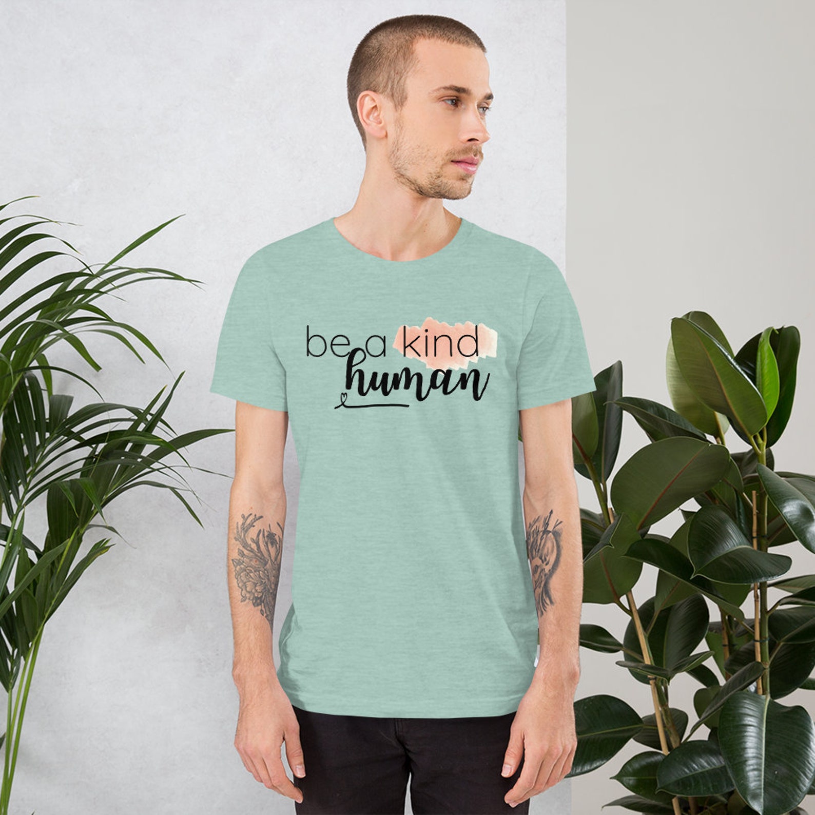 Be a Kind Human Inspirational Unisex T-Shirt Women Men | Etsy