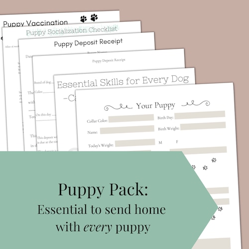 New Puppy Owner Bundle Dog Breeder Puppy Pack Dog Lover Etsy