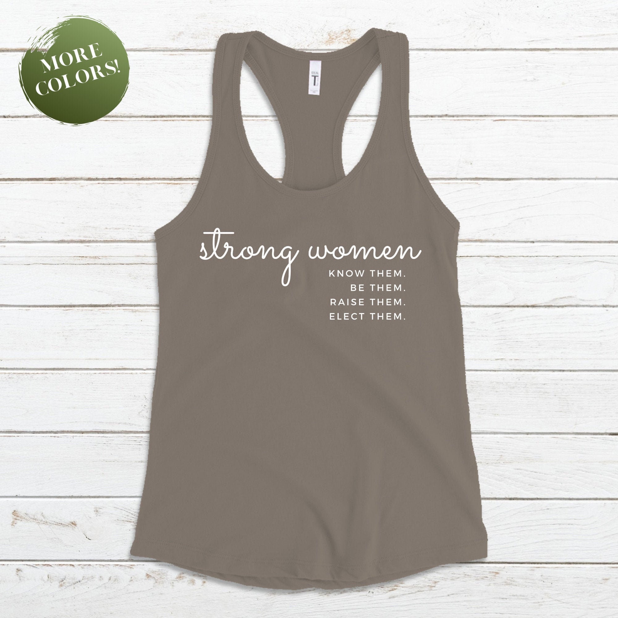 Strong Women Tank Top, Gifts for Her, Women's March, Plus Size Fitness, Workout  Tank, Women's Empowerment, Feminist, Women's Rights 