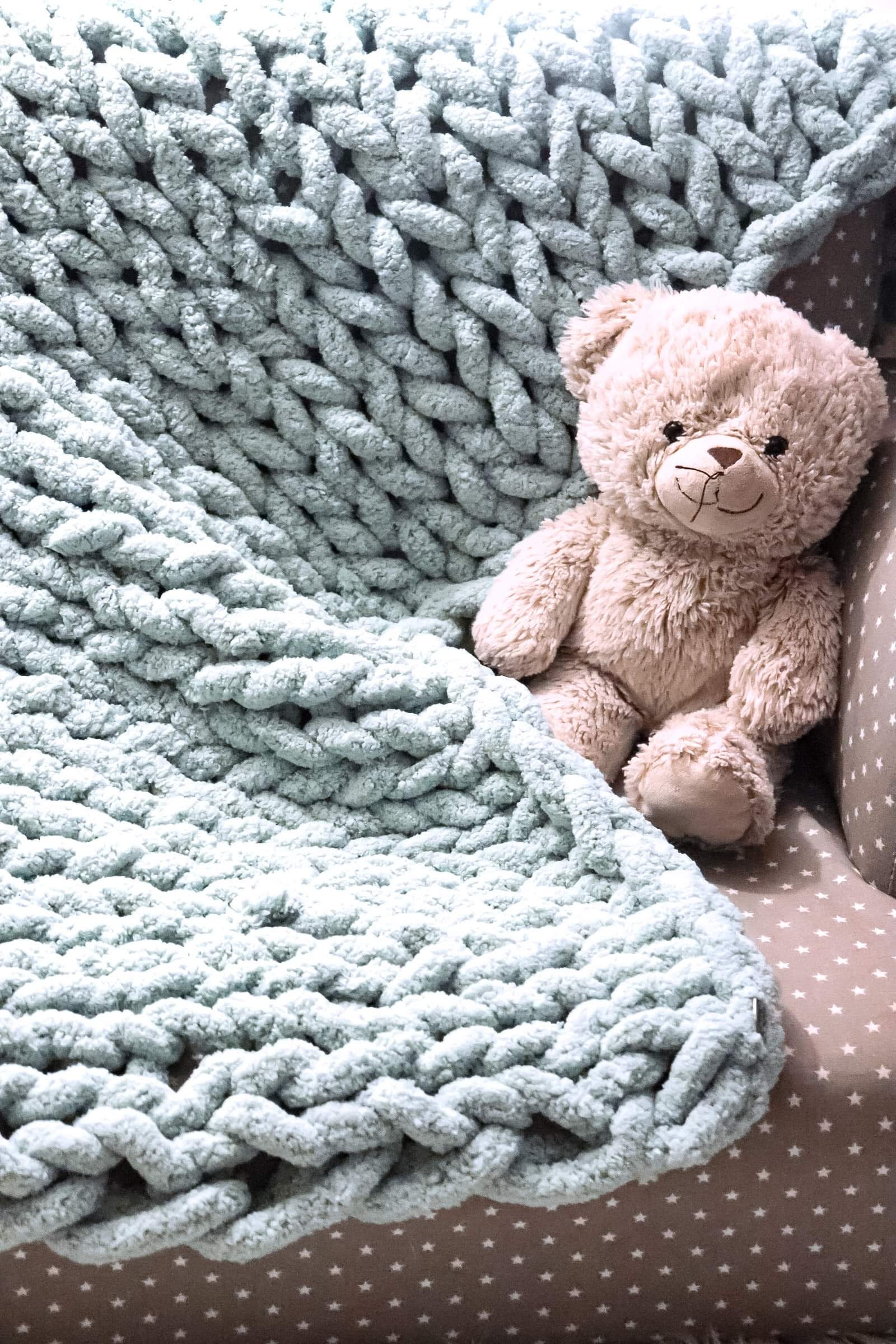 Chunky Chenille blanket Etsy