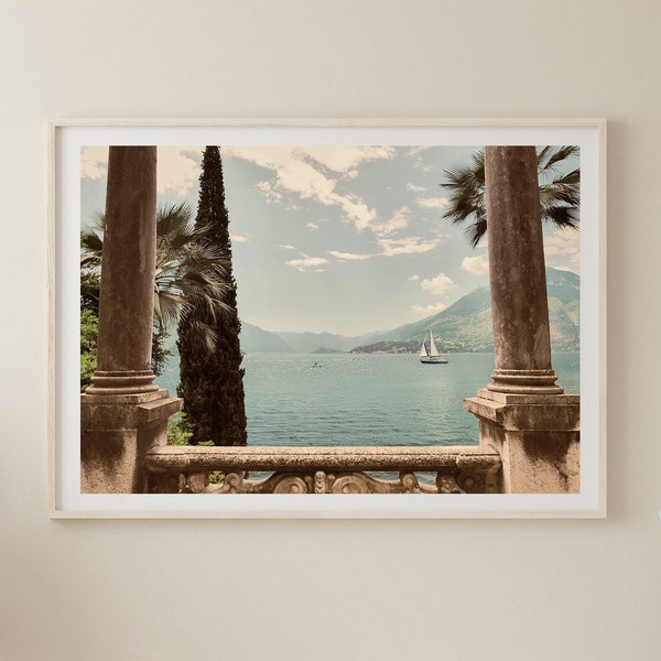 Varenna, Mediterranean Wall Art, Lake Como, Italy Print, Large Wall Art Oversized,Travel Gallery Wall, Serene wall art,la dolce vita art