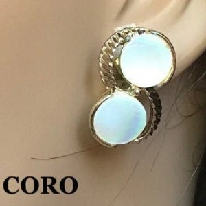 CORO  clip on shell earrings,scallop shell earrings, mother of pearl shell earring,Mother of Pearl Stud Earring,