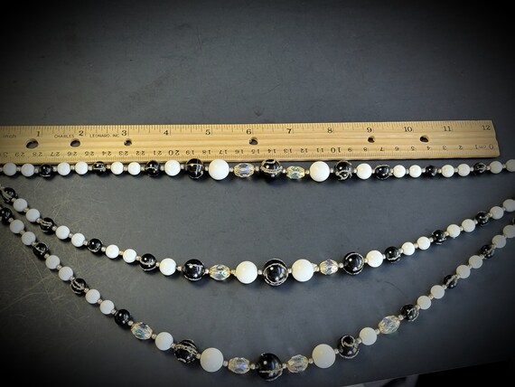 Three tone multi layer formal necklace, Japan for… - image 4