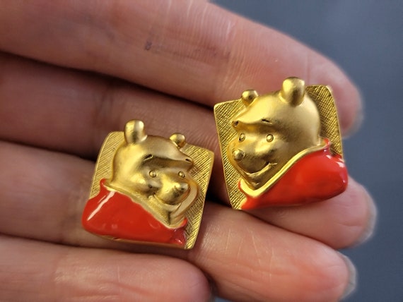 Disney enamel Winnie the Pooh earrings,Winnie the… - image 2