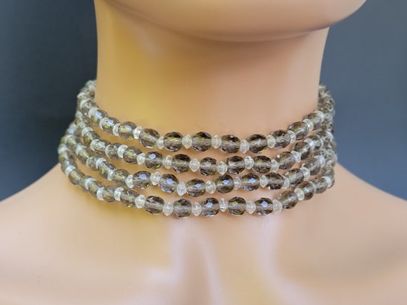 Stunning Sparkly Austrian crystal beaded choke, i… - image 1