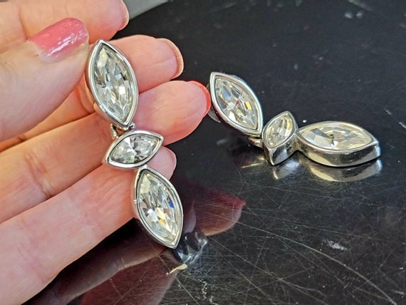 SAL dangle crystal earrings, swarovski crystal ea… - image 1
