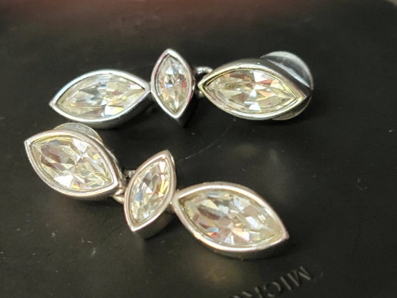 SAL dangle crystal earrings, swarovski crystal ea… - image 4