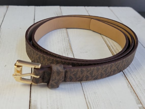 MK Authentic BELT Michael Kors Signature MK Logo Reversible Leather Women main image 3