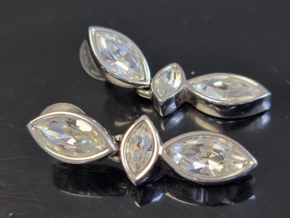 SAL dangle crystal earrings, swarovski crystal ea… - image 2