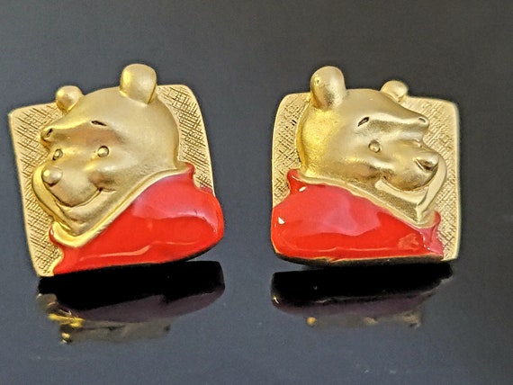 Disney enamel Winnie the Pooh earrings,Winnie the… - image 1