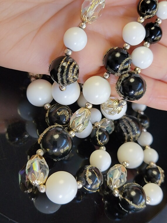 Three tone multi layer formal necklace, Japan for… - image 6