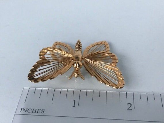 Monet butterfly brooch pin ,Vintage Monet Jewelry… - image 4