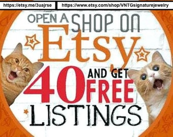 Get 40 Free Listings, 40 free listings link,Sell on etsy,40 free listings Start etsy shop,Etsy Referral Link,New Etsy Store,40 Listings free