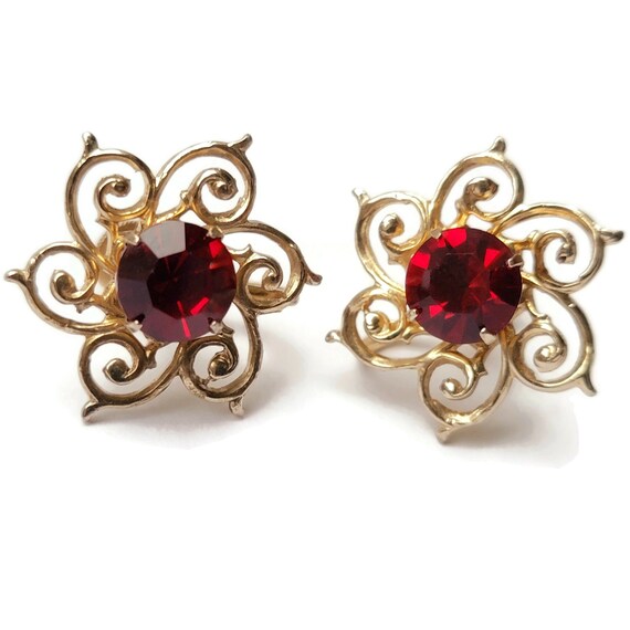 vintage screw back earrings Gem