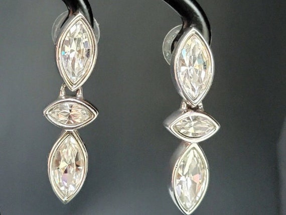 SAL dangle crystal earrings, swarovski crystal ea… - image 3