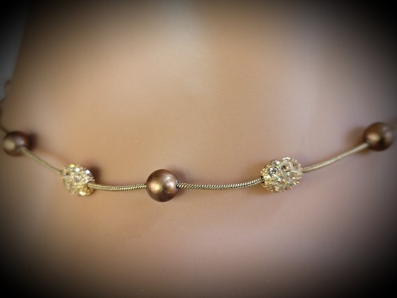 Monet delicate pearl station choker necklace,mone… - image 10