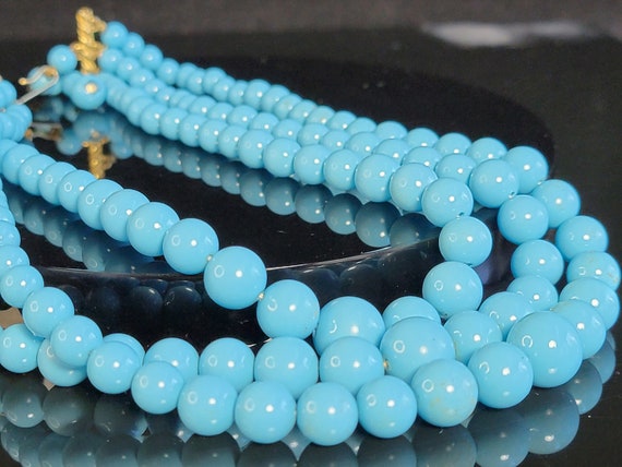 Marvella turquoise multistrand beaded necklace, l… - image 7