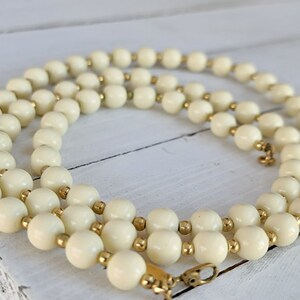 Vintage Monet Lucite Bead Necklace - Two-Tone Choker 15 Inch,  Monet Lucite necklace vintage, Monet statement choker necklace