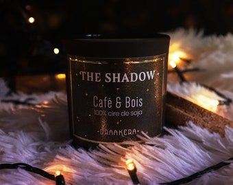 Candle THE SHADOW | Coffee & wood | Soy wax | vegan | Cotton wick | 175g