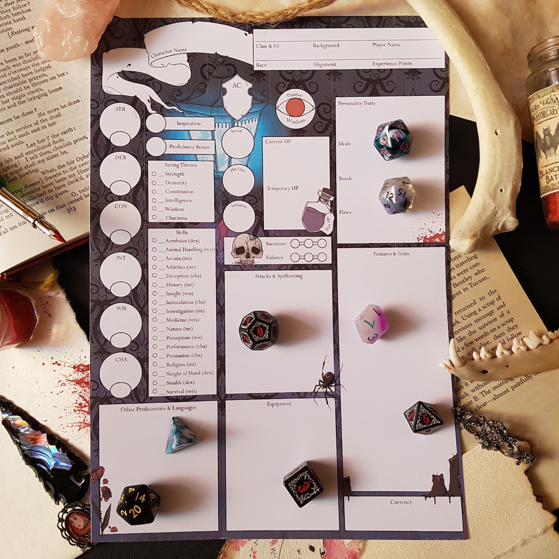 Dungeons and Dragons Custom Character Sheets - Etsy