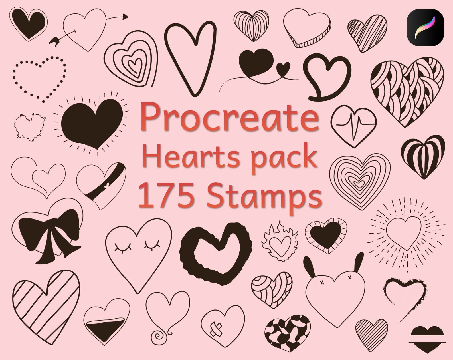 heart stamp procreate free