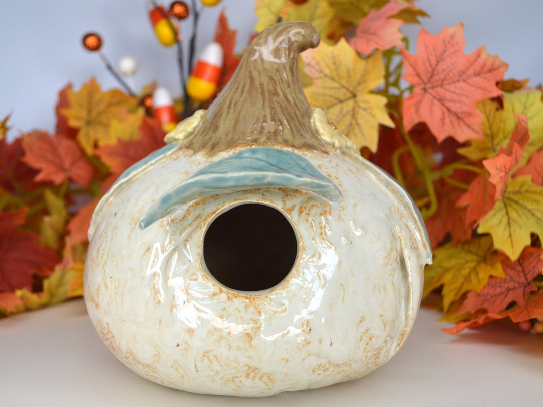 Gourd Bird House Gourd Birdhouse Ceramic Birdhouse Gourd Etsy