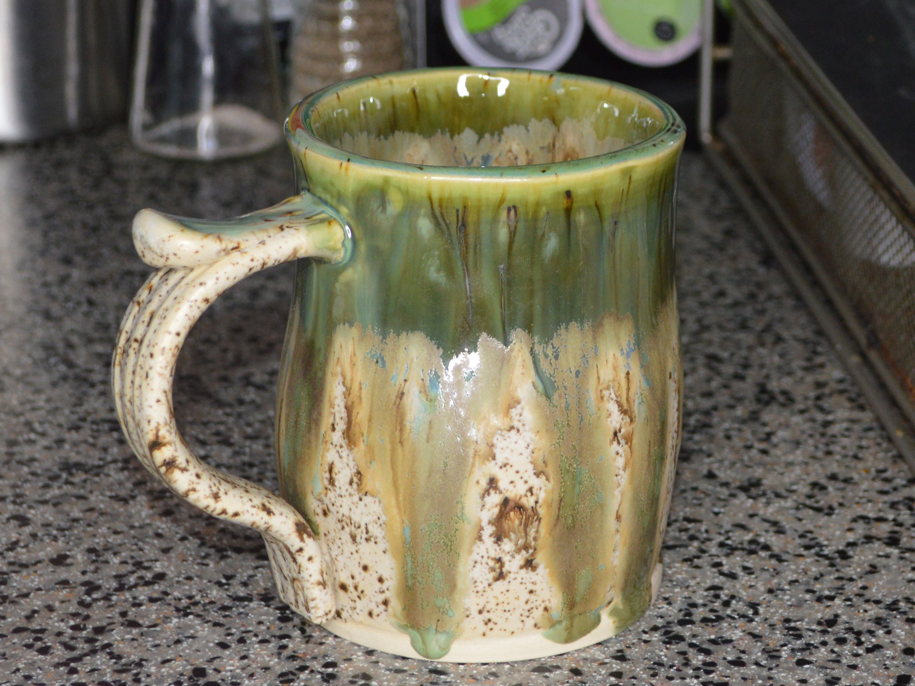 20 oz Large Ceramic Coffee Mugs, Smilatte M007 Plain Blank Tall Ceramic Cup with