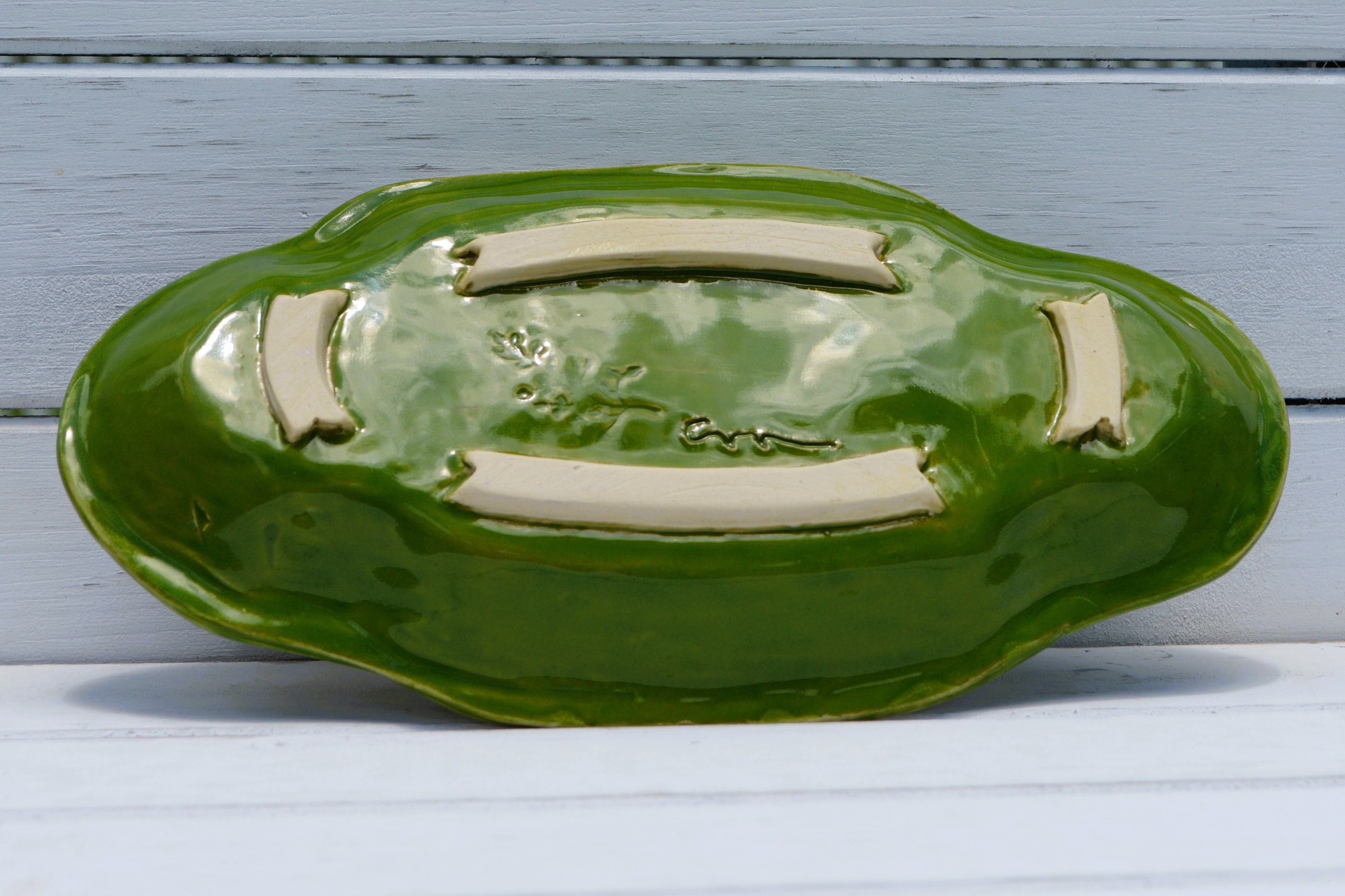 Ceramic Plate Spoon Rest Tray Christmas Decor Boho Etsy