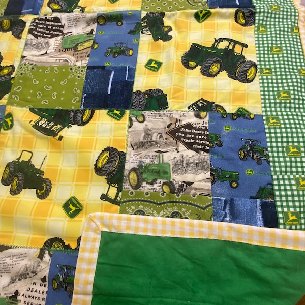 John Deere Quilt Etsy