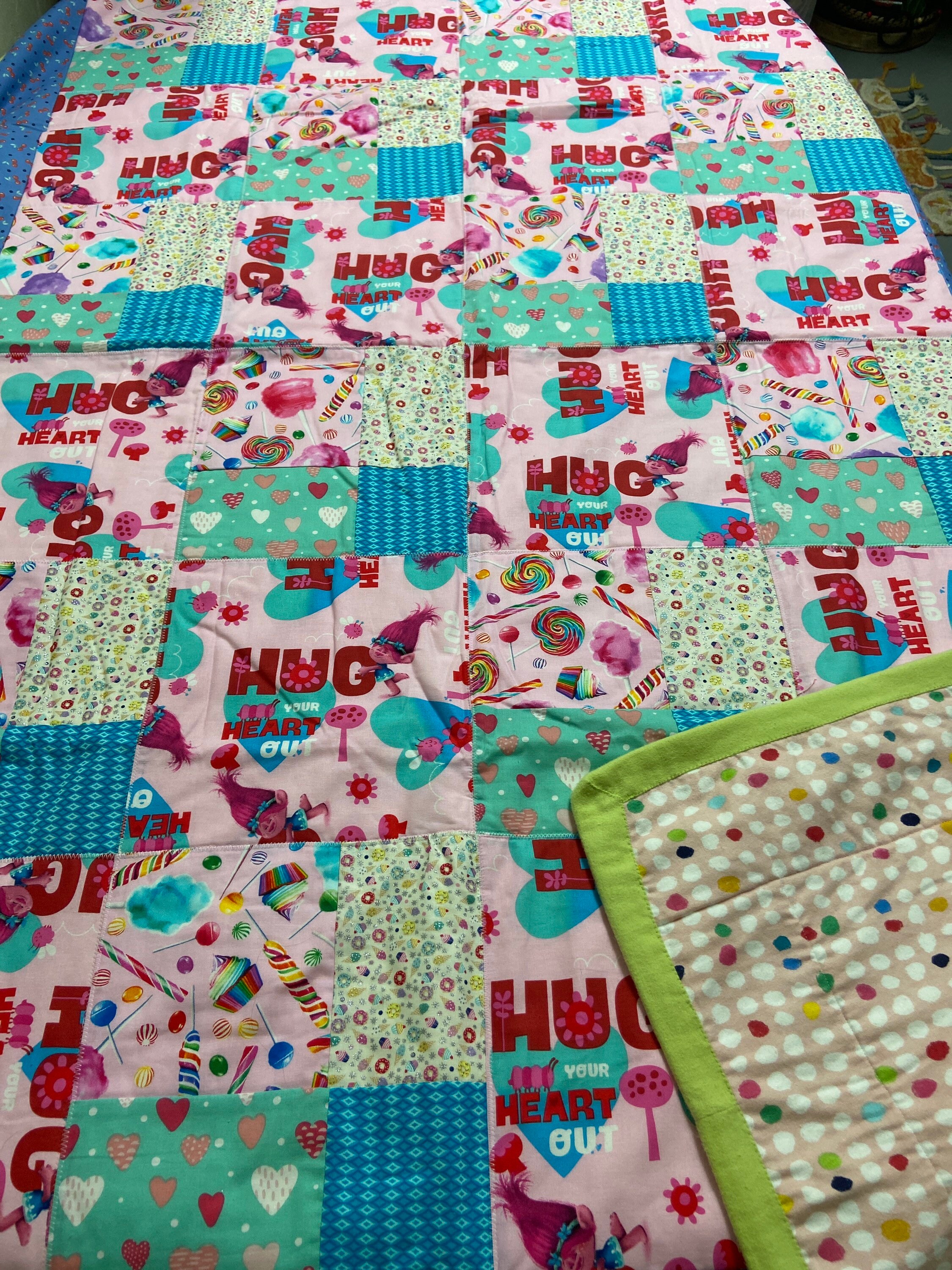 Trolls With Candy Handmade Quilt Etsy