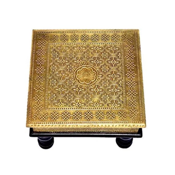 10brass Wooden Pooja Chowki Pooja Chowki Chowki Chowki Chaurang