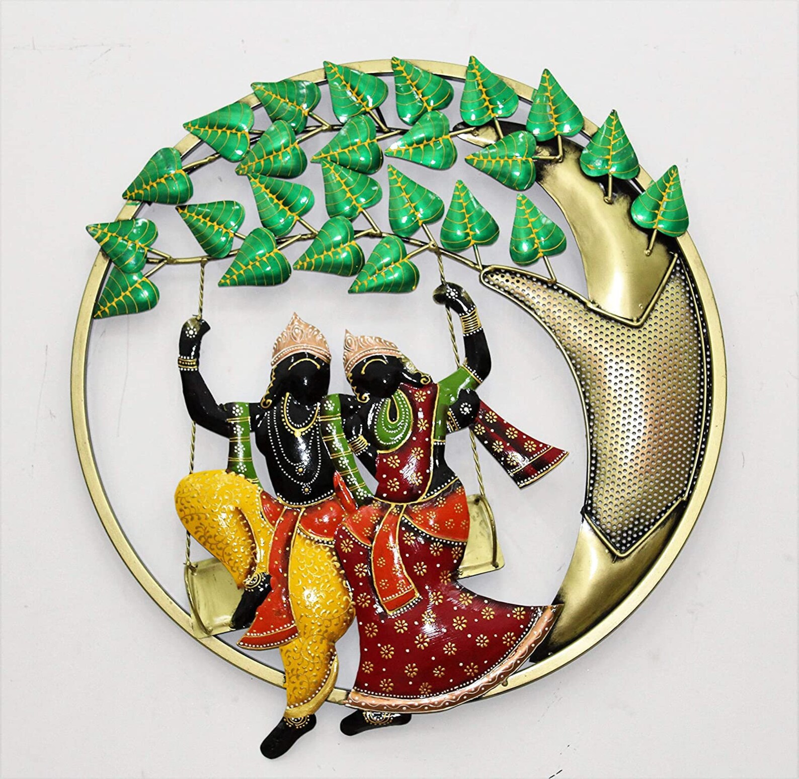 Metal Wall Art Wall Decor Radha Krishna Metal Wall Hanging Etsy