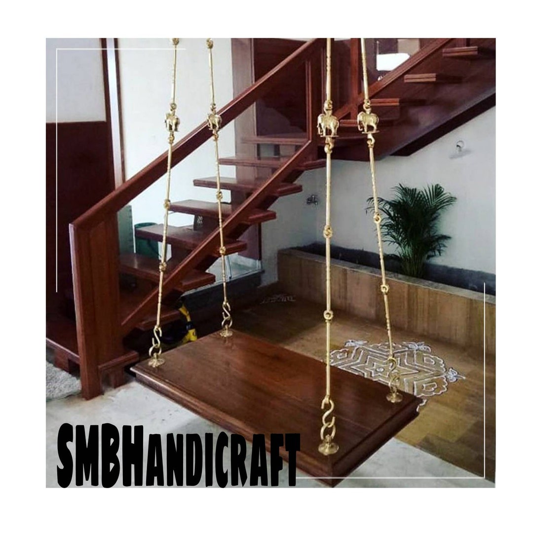 Wooden swing 2024 for home