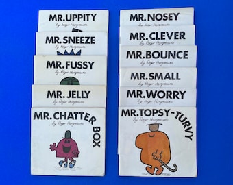 The Mr Men Books by Roger Hargreaves - 1970s editions