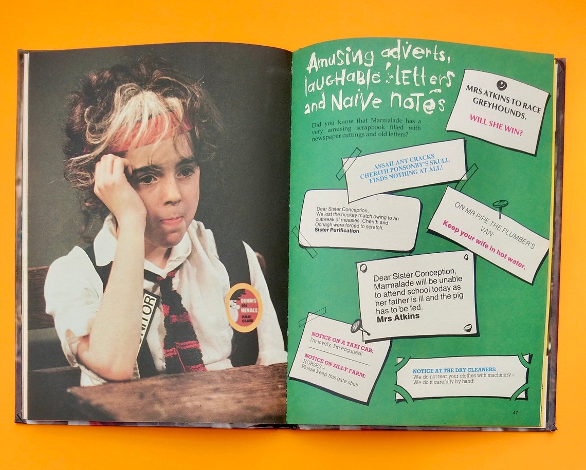 Marmalade Atkins Annual 1984 The Naughtiest Girl in the Etsy