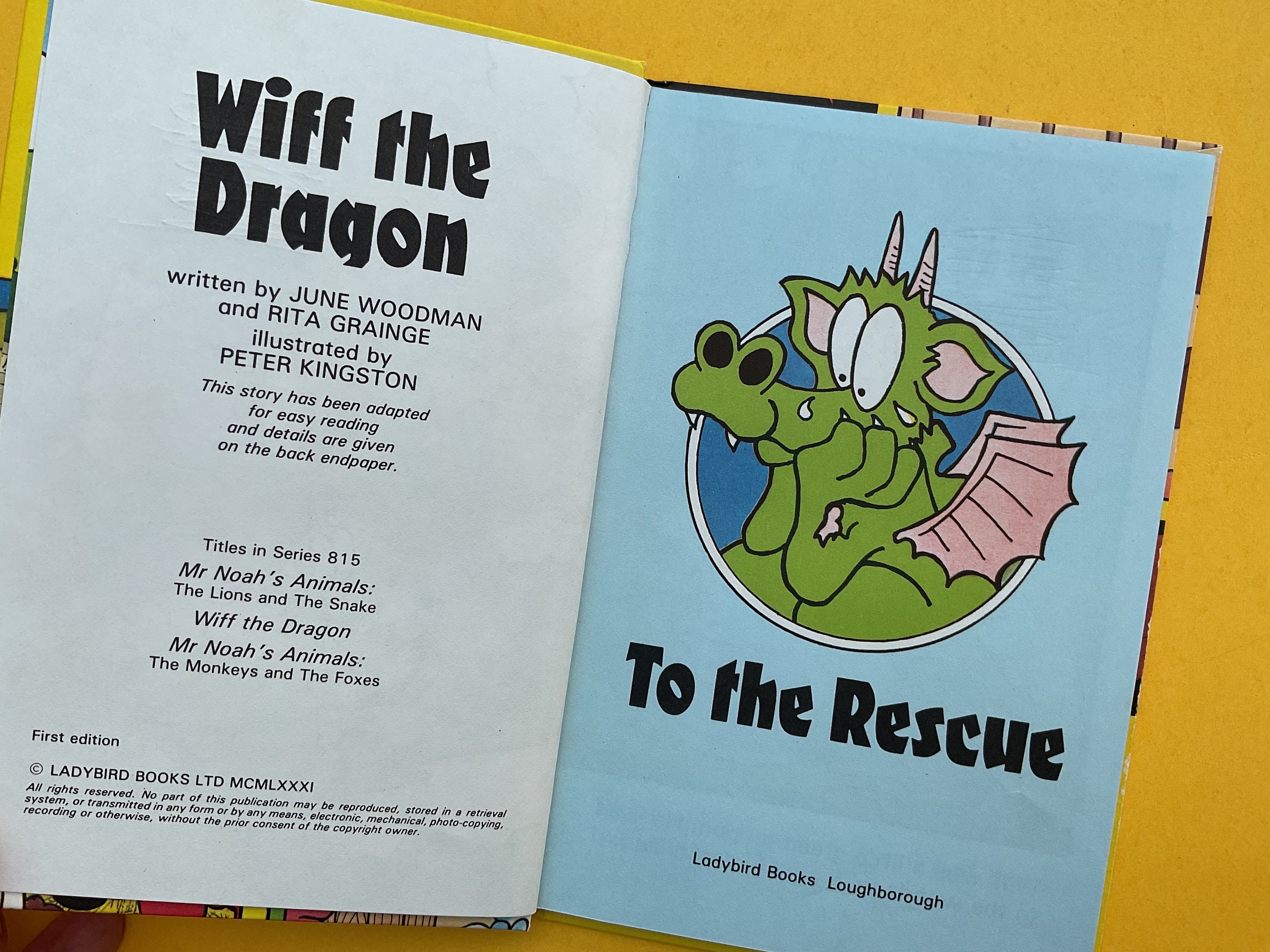 Ladybird Books - Wiff the Dragon - Etsy