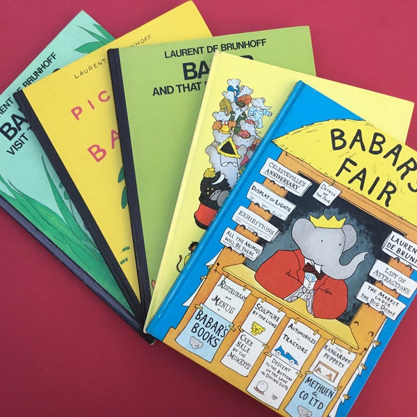 Select a Babar book by Laurent de Brunhoff - Methuen hardbacks