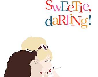 DIGITAL NEDLADDNING - Ab Fab - Helt fantastiskt - konsttryck - omedelbar nedladdning