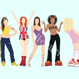 OFERTA LIMITADA / Spice Girls / descarga instantánea / arte cinematográfico digital