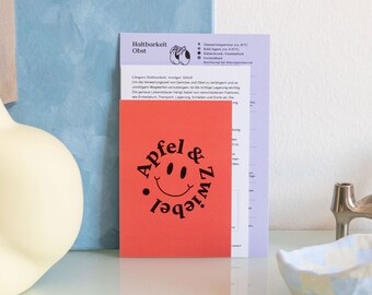 Haltbarkeit / Lagerung Gemüse & Obst, vegane Alternativen zum Ei – Kartenset